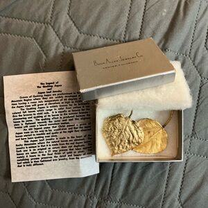 Vintage Bohm Allen Jewelry Co. leaf pins